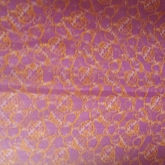 LAST CHANCE * Jaclyn Smith Sheer Top Medium gold and purple - Picture 6 of 7